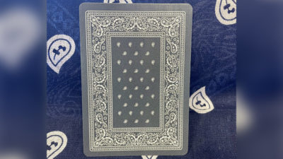 Bicycle Bandana, Blue Playing Cards - Image 6