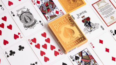 Bicycle Metalluxe Orange Playing Cards by US Card Magic Co. - Image 2