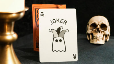 Bicycle Boo Back Playing Cards, Orange - Image 6