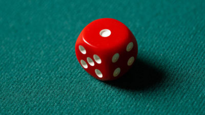 REPLACEMENT DIE RED, GIMMICKED FOR MENTAL DICE by Tony Anverdi