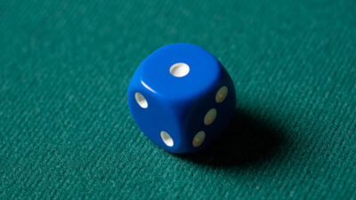 REPLACEMENT DIE BLUE, GIMMICKED FOR MENTAL DICE by Tony Anverdi