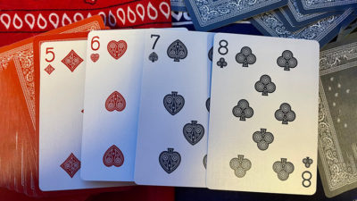 Gilded Bicycle Bandana, Red Playing Cards - Image 6