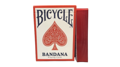 Gilded Bicycle Bandana, Red Playing Cards