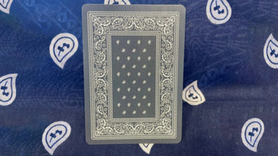 Gilded Bicycle Bandana, Blue Playing Cards - Image 2