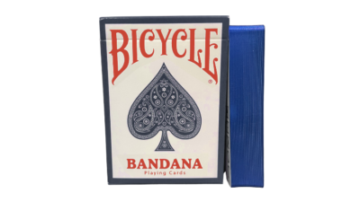 Gilded Bicycle Bandana, Blue Playing Cards
