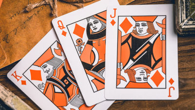 Smoke & Mirrors V9, Orange Edition Playing Cards by Dan & Dave - Image 4