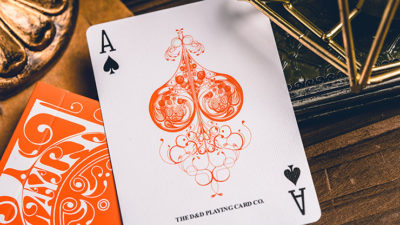 Smoke & Mirrors V9, Orange Edition Playing Cards by Dan & Dave - Image 5