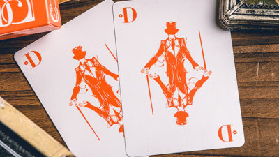 Smoke & Mirrors V9, Orange Edition Playing Cards by Dan & Dave - Image 6
