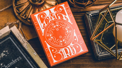 Smoke & Mirrors V9, Orange Edition Playing Cards by Dan & Dave