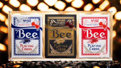 Limited Bee X Cherry 3 deck Set, Blue, Red and Black Playing Cards - Image 4