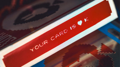 Limited Holographic Edition Surprise Deck V5, Red Playing cards by Bacon Card Magic Company - Image 3