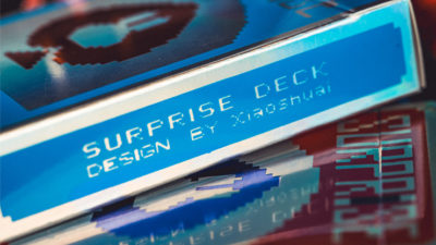 Limited Holographic Edition Surprise Deck V5, Blue Playing cards by Bacon Card Magic Company - Image 4