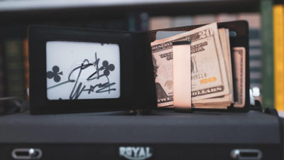 FPS Wallet True BlacK Leather, Gimmicks and Online Instructions by Magic Firm - Image 2