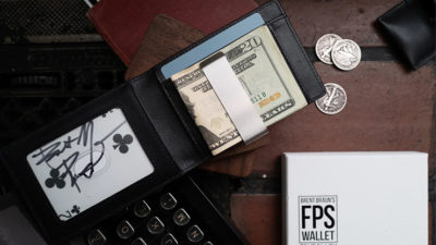 FPS Wallet True BlacK Leather, Gimmicks and Online Instructions by Magic Firm - Image 3