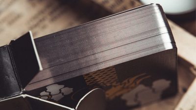 The Dragon, Black Gilded Playing Cards
