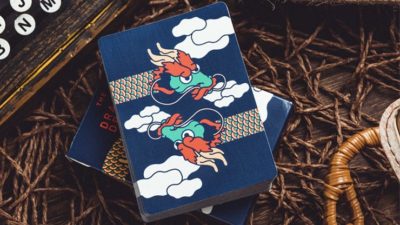 The Dragon, Blue Gilded Playing Cards - Image 2