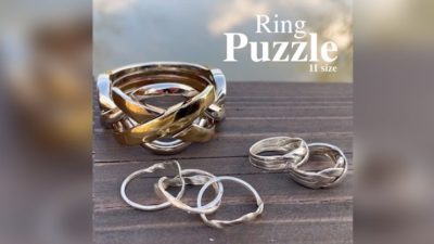 Puzzle Ring Size 11, Gimmick and Online Instructions