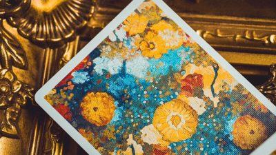 Van Gogh Zinnias, Numbered- Seal Playing Cards - Image 4