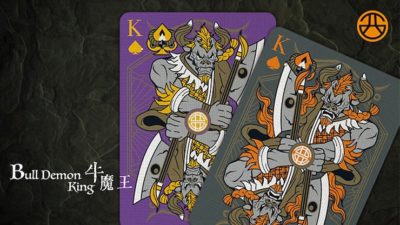 Bicycle Bull Demon King, Demolition Grey Playing Cards - Image 3