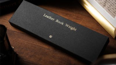 Leather Book Weight, Black by TCC Presents - Image 6