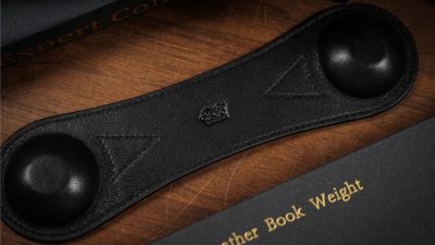 Leather Book Weight, Black by TCC Presents