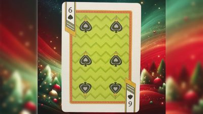 Bicycle Nutcracker, Green Gilded Playing Cards - Image 6