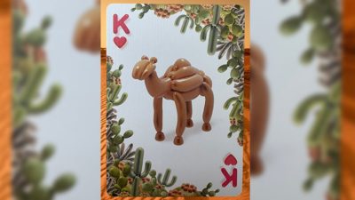 Gilded Bicycle Balloon Desert Playing Cards - Image 2