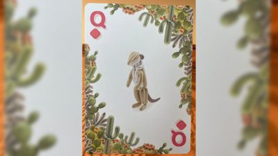 Gilded Bicycle Balloon Desert Playing Cards - Image 4
