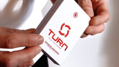TURN, Red Playing Cards by Mechanic Industries