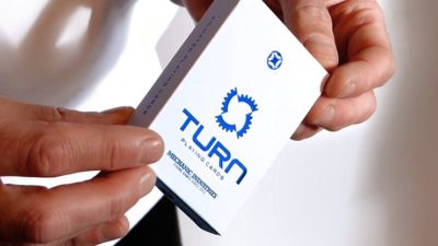 TURN, Blue Playing Cards by Mechanic Industries