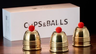Cups and Balls Set, Brass by Bluether Magic and Raphael