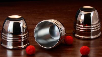 Cups and Balls Set, Stainless-Steel by Bluether Magic and Raphael - Image 4