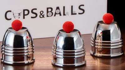 Cups and Balls Set, Stainless-Steel by Bluether Magic and Raphael