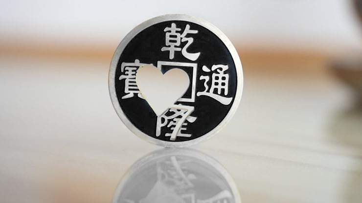 Chinese Coin with Prediction, Black 7H by N2G