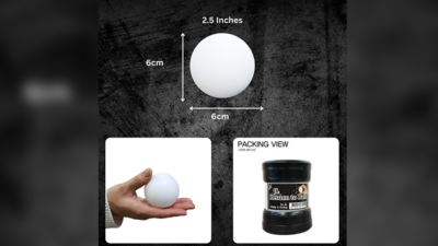 Return Ball, White, 2.5 inch by JL Magic