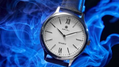 IARVEL WATCH, Silver Watchcase White Dial by Iarvel Magic and Bluether Magic