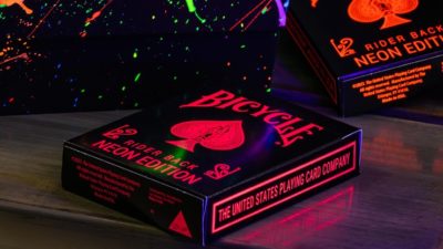 Bicycle Star-Fire Pink Neon Playing Cards