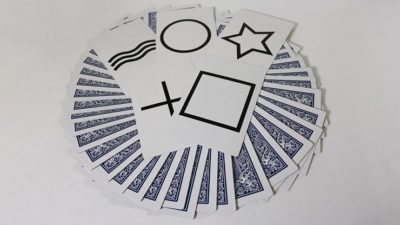Bicycle Jumbo ESP 50 Cards Blue, 10 of each Square, Wavy Lines, Star, Circle and Cross by Murphy's Magic - Image 2