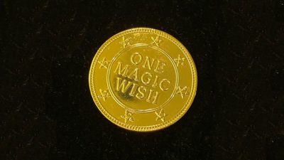 18K Gold Plated Magic Wishing Coin by Alan Wong - Image 2