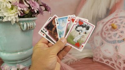Limited Gilded Bicycle Psyche, Numbered Seal Playing Cards - Image 4