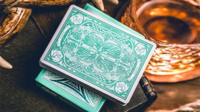 Sanctuary, Cyan Playing Cards - Image 2
