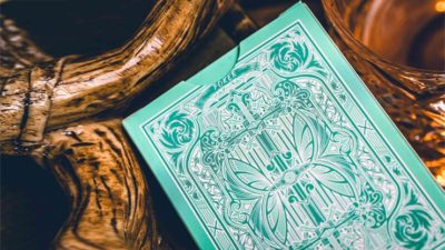 Sanctuary, Cyan Playing Cards - Image 3
