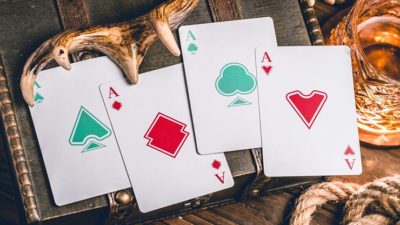 Sanctuary, Cyan Playing Cards - Image 5