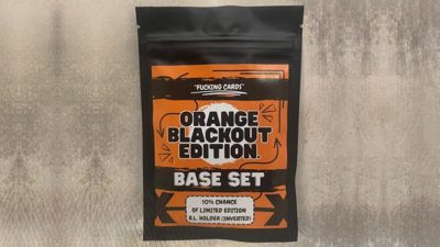F***ing Cards, Orange Blackout Edition by Ame Molin