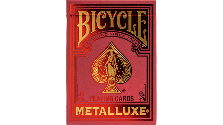 Bicycle Metalluxe Red Playing Cards by US Card Magic Co.