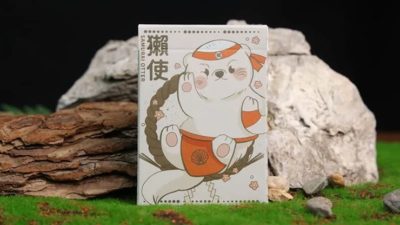 Samurai Otter Playing Cards - Hono Edition, Standard red Playing Cards