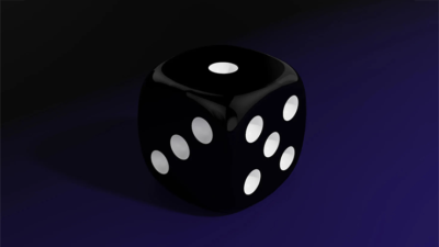 Magnetic Die, Black by Iarvel Magic