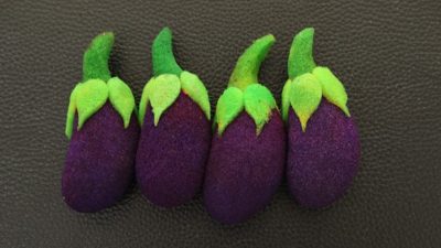 Sponge Emoji EGGPLANT, 4PK. by Andy Amyx - Image 2