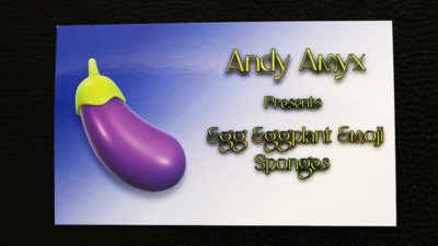 Sponge Emoji EGGPLANT, 4PK. by Andy Amyx