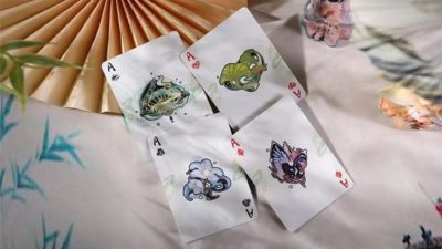 Flower Moon V2, Lotus Pond Playing Cards by King Star - Image 3